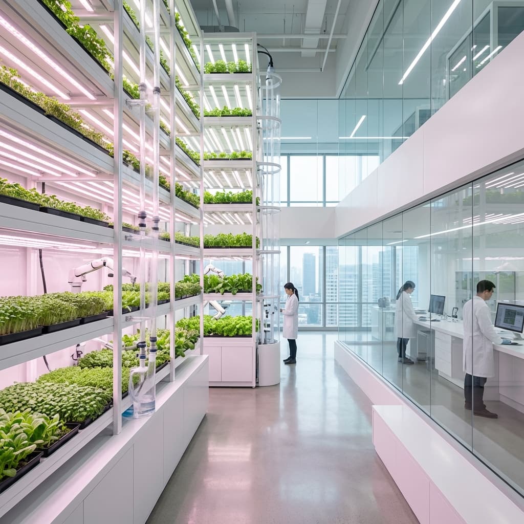 Futuristic Hydroponic Farm